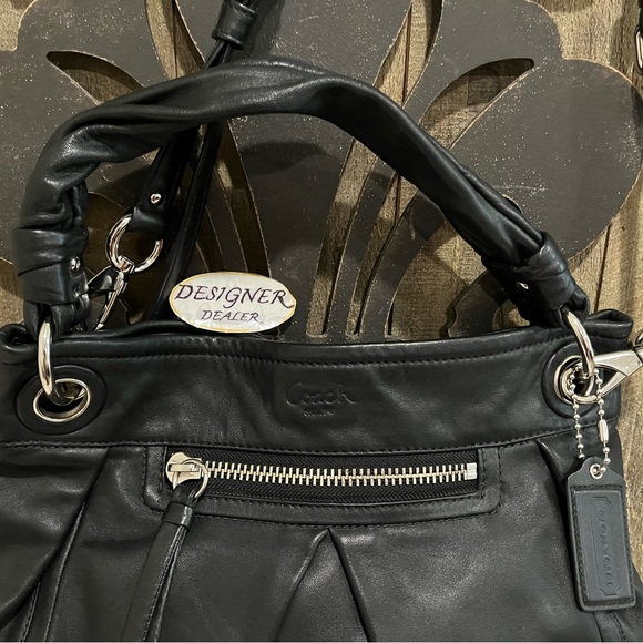 Authentic COACH Parker Hippie Black Leather Bag 13411 EUC! 💎 - Picture 3 of 11